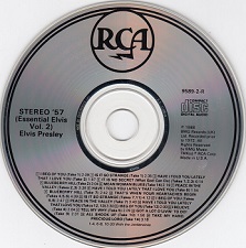 The King Elvis Presley, CD, RCA, 9589-2-R, 1989, Stereo '57 (Essential Elvis Vol. 2)