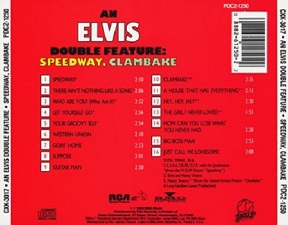 The King Elvis Presley, CD, PDC2-1250, 1989, An Elvis Double Feature: Speedway, Clambake