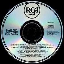 The King Elvis Presley, CD, RCA, 3450-2-R, 1990, Elvis For Everyone!