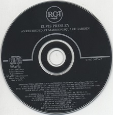 The King Elvis Presley, CD, RCA, 07863-54776-2, 1992, Elvis As Recorded At Madison Square Garden