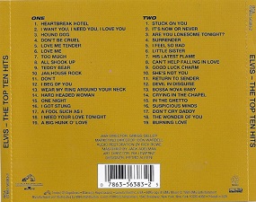 The King Elvis Presley, CD, RCA, 07863-56383-2, 1996, The Top Ten Hits