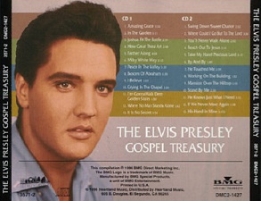 The King Elvis Presley, CD, RCA, DMC2-1427, 1996, The Elvis Presley Gospel Treasure