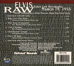 The King Elvis Presley, CD, RCA, 07108-39210-2, 1997, RAW Elvis