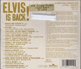 The King Elvis Presley, CD, RCA, GZS-1111, 1997, Elvis Is Back!