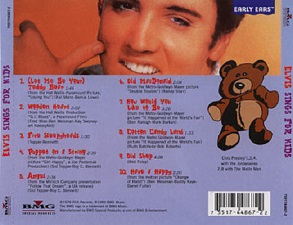 The King Elvis Presley, CD, RCA, 755174-48672-2, 1999, Elvis Sings For Kids