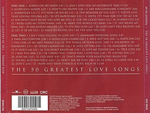 The King Elvis Presley, CD, RCA, 07863-68026-2, 2001, The 50 Greatest Love Songs