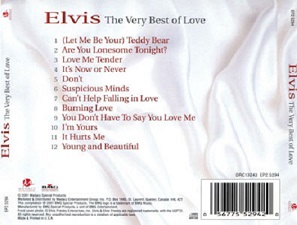 The King Elvis Presley, CD, RCA, DRC13243 EP2 5294, 2001, The Very Best Of Love