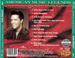 The King Elvis Presley, CD, BMG, DRC 13623, 2004, American Music Legends - Christmas Favorites
