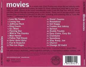 The King Elvis Presley, CD, BMG, SONY, 82876-85752-2, 2006, Elvis Movies