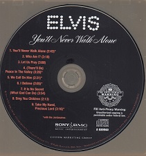 The King Elvis Presley, CD, BMG, SONY, 82876-89960-2, 2006, You'll Never Walk Alone