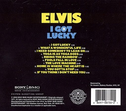 The King Elvis Presley, CD, BMG, SONY, 88697-38730-2, 2008, I Goy Lucky