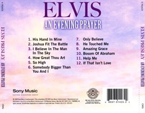 The King Elvis Presley, CD, 88697-61423-2, 2010, An Evening Prayer