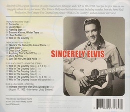 The King Elvis Presley, Bootlegs, Elvisone, 2015, Sincerely Elvis