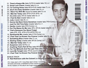 The King Elvis Presley, Bootlegs, Elvisone, 2020, That's Someone You Never Forget