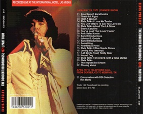 The King Elvis Presley, Bootlegs, Elvisone, 2022, The Concert Recordings | 1971 | Part Four