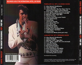 The King Elvis Presley, Bootlegs, Elvisone, 2022, The Concert Recordings | Las Vegas 1971 | Part One