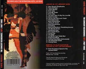 The King Elvis Presley, Bootlegs, Elvisone, 2022, The Concert Recordings | 1971 | Part Three