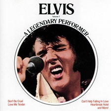 The King Elvis Presley, camden, cd, Front Cover, Elvis; A Legendary Performer,Vol.1 (Special Music Release), Cad1-2705, 1989