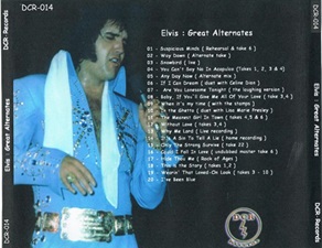 The King Elvis Presley, CD, DCR, DCR014, Great Alternates