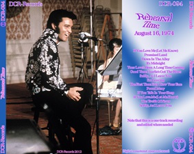 The King Elvis Presley, CD, DCR, DCR094, Rehearsal Time
