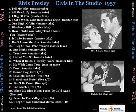 The King Elvis Presley, CD CDR Other, 2002, Elvis In The Studio, 1957, Volume 1