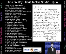 The King Elvis Presley, CD CDR Other, 2002, Elvis In The Studio, 1960, Volume 3
