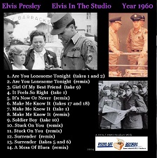 The King Elvis Presley, CD CDR Other, 2002, Elvis In The Studio, 1960, Volume 4