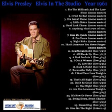 The King Elvis Presley, CD CDR Other, 2002, Elvis In The Studio, 1961, Volume 2