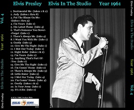 The King Elvis Presley, CD CDR Other, 2002, Elvis In The Studio, 1961, Volume 4