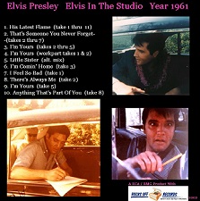 The King Elvis Presley, CD CDR Other, 2002, Elvis In The Studio, 1961, Volume 7