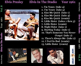 The King Elvis Presley, CD CDR Other, 2002, Elvis In The Studio, 1961, Volume 8