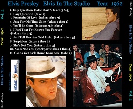 The King Elvis Presley, CD CDR Other, 2002, Elvis In The Studio, 1962, Volume 2