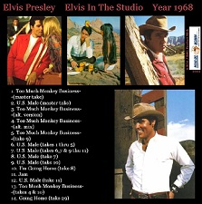 The King Elvis Presley, CD CDR Other, 2002, Elvis In The Studio, 1968, Volume 1