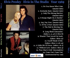 The King Elvis Presley, CD CDR Other, 2002, Elvis In The Studio, 1969, Volume 2