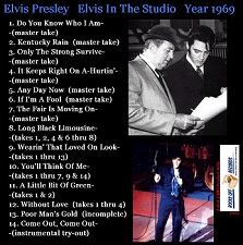 The King Elvis Presley, CD CDR Other, 2002, Elvis In The Studio, 1969, Volume 2