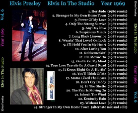 The King Elvis Presley, CD CDR Other, 2002, Elvis In The Studio, 1969, Volume 6