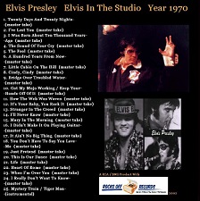 The King Elvis Presley, CD CDR Other, 2002, Elvis In The Studio, 1970, Volume 1