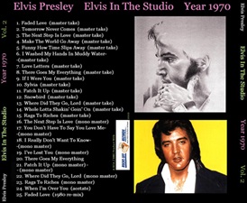 The King Elvis Presley, CD CDR Other, 2002, Elvis In The Studio, 1970, Volume 2
