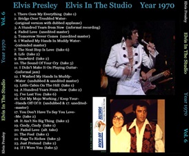 The King Elvis Presley, CD CDR Other, 2002, Elvis In The Studio, 1970, Volume 6