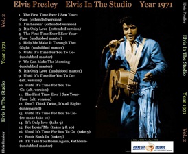 The King Elvis Presley, CD CDR Other, 2002, Elvis In The Studio, 1971, Volume 2