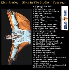 The King Elvis Presley, CD CDR Other, 2002, Elvis In The Studio, 1973, Volume 1