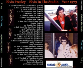 The King Elvis Presley, CD CDR Other, 2002, Elvis In The Studio, 1973, Volume 3