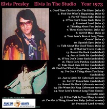 The King Elvis Presley, CD CDR Other, 2002, Elvis In The Studio, 1973, Volume 3