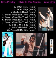 The King Elvis Presley, CD CDR Other, 2004, Elvis In The Studio, 1975, Volume 3