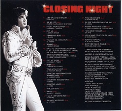 The King Elvis Presley, FTD, 82876-63925-2, October 1, 2004, Closing Night