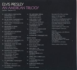 The King Elvis Presley, FTD, 88697-03614-2, April 1, 2007, An American Trilogy