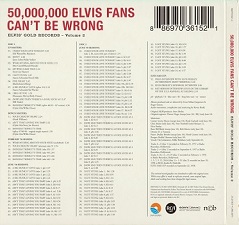 The King Elvis Presley, FTD, 88697-03615-2, April 1, 2007, 50,000,000 Elvis Fans Can't Be Wrong