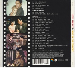 The King Elvis Presley, FTD, 88697-23446-2, January 28, 2008, Wild In The Country