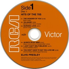 The King Elvis Presley, FTD, 506020-750484 October 22, 2012, Hits Of The 70's