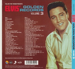 The King Elvis Presley, FTD, 506020-975091 December 22, 2015, Elvis' Golden Records Volume 3